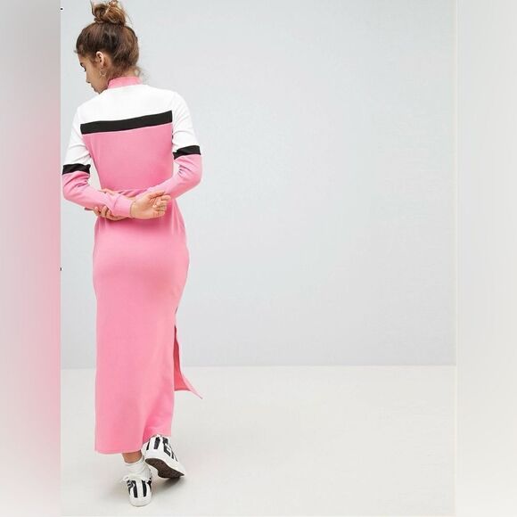 EUC ASOS Design Colour Block Track Dress - Picture 2 of 7